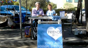 Friends of the Palo Alto Animal Shelter has a table at Downtown Farmer's Market every Saturday